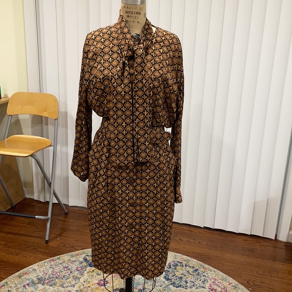 Vintage Dana Buchman silk dress